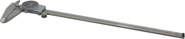 Dial Caliper: 12'' Range, 0.001'' Graduation, 0.1'' per Revolution