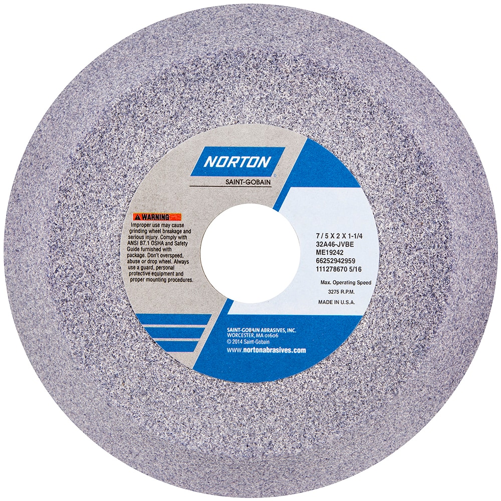 Norton 6/" Diam Silicon Carbid... 1//2/" Center Hole Medium Grade 1/" Face Width