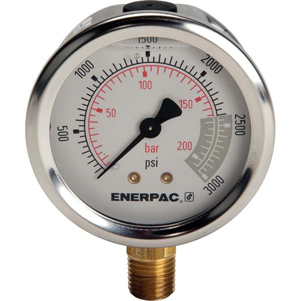 Enerpac G2516L 3,000 psi Glycerine-Filled Hydraulic Pressure Gauge Image