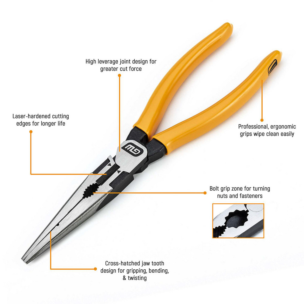 GEARWRENCH Long Nose Pliers; Pliers Type Long Nose Pliers; Jaw