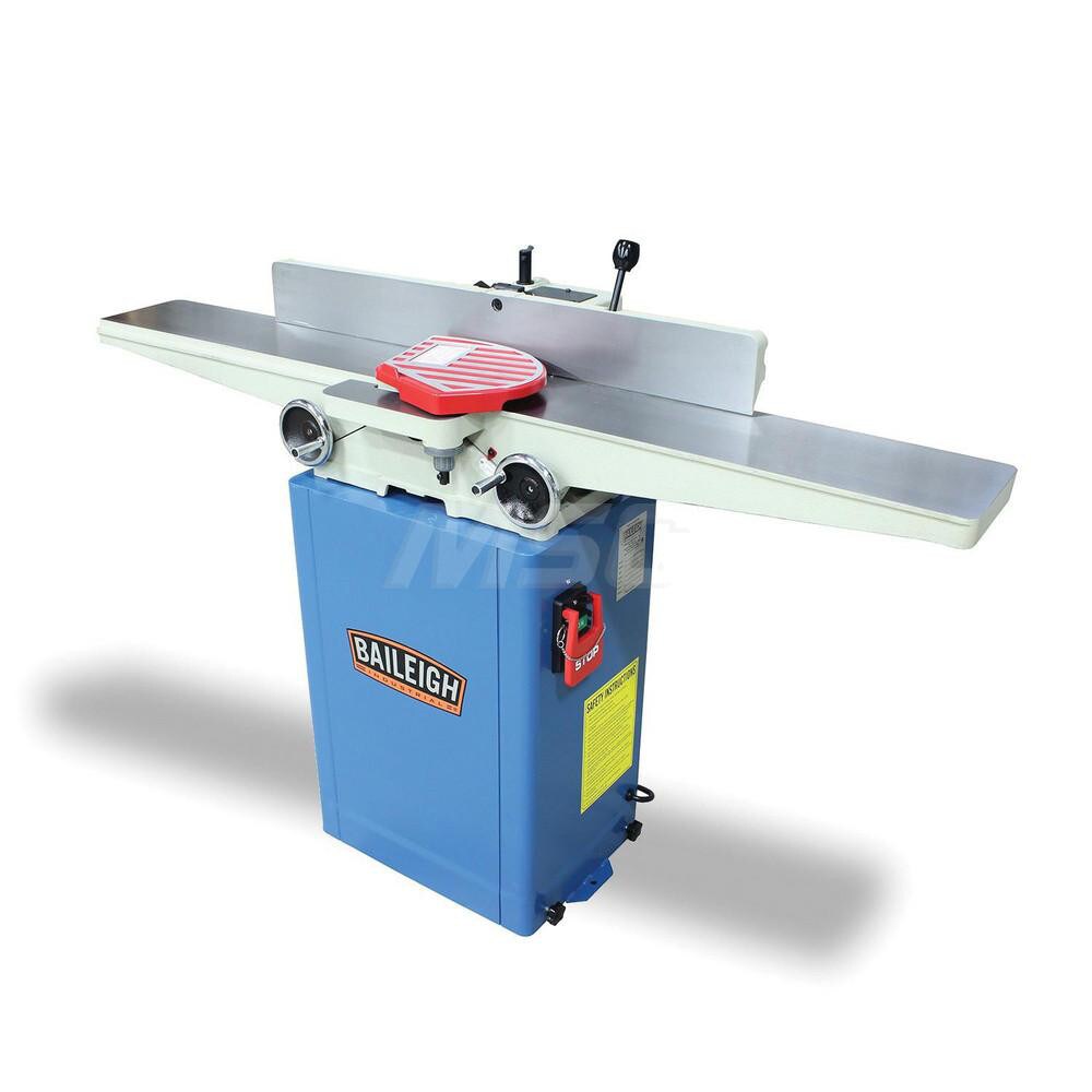 Jointers; Maximum Cutting Width (Inch): 6 ; Maximum Cutting Depth (Inch): 1/2 ; Cutter Head Speed (RPM): 4800.00 ; Table Length (Inch): 56 ; Voltage: 110/220 ; Horsepower (HP): 1