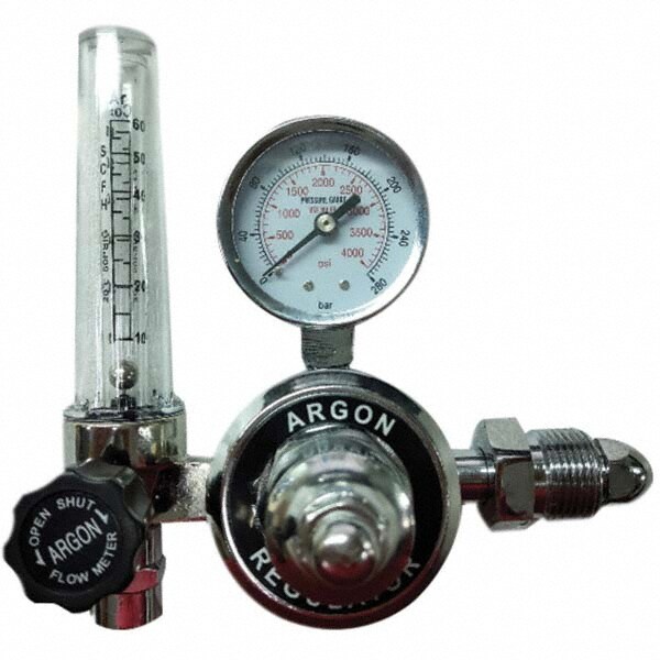 Welding Regulators; Gas Type: Argon; CO2 ; CGA Inlet Connection: 580 ; Inlet Connection Type: 580