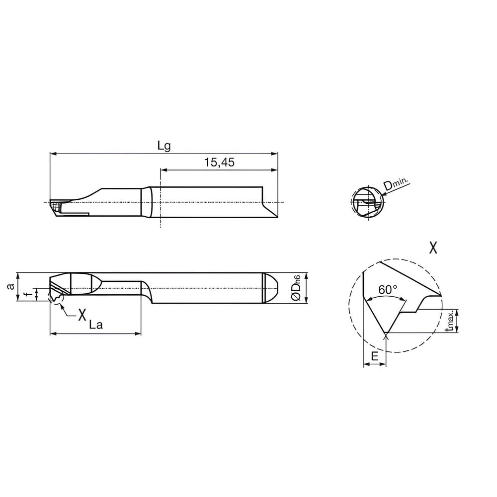 Guhring - Grooving Tool: Internal 