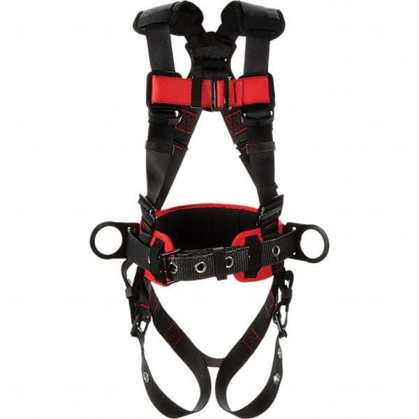 Protecta 1161309 Fall Protection Harnesses: 420 Lb, Construction Style, Size Medium & Large 