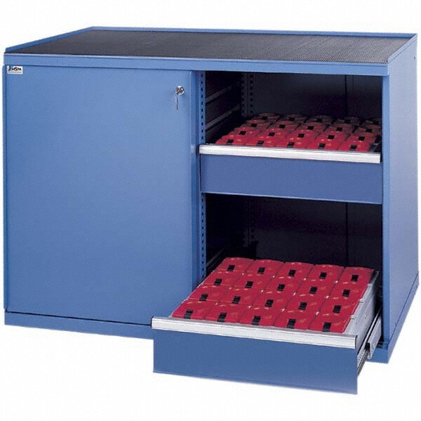 CNC Work Stations; Type: Machine Accessory Cabinet ; Tool Type: 30 Taper ; Width (Inch): 56-1/2 ; Height (Inch): 39-3/8 ; Depth (Inch): 30-3/4 ; Number of Drawers: 8