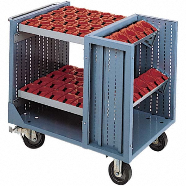 CNC Storage Carts: Style: CNC Tool Cart with Tool Carrier; Taper Size: HSK63A; Tool Type: CNC Tool Carrier