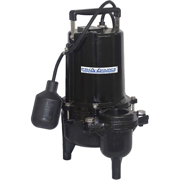 PRO-SOURCE PS-090ESE533 Sewage Pump: Automatic, 1/2 hp, 9.5A, 115VAC Image