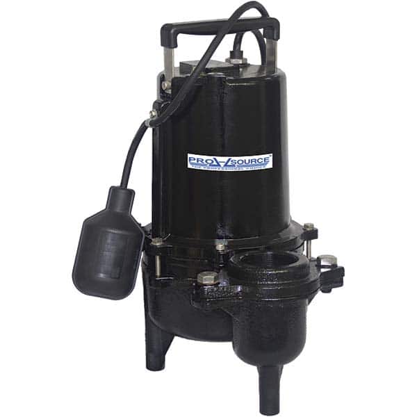 Sewage Pump: Automatic, 1/2 hp, 9.5A, 115VAC