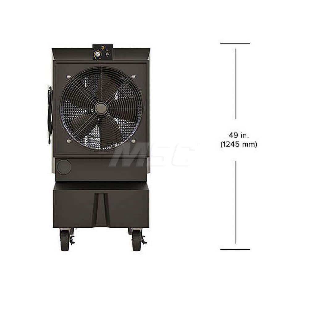 Big Ass Fans 810013334883 Evaporative Cooler: 18" Fan, 700 to 2,800 CFM, 16 gal, 1/2 hp 
