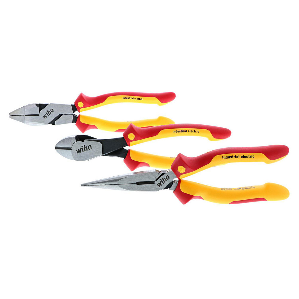 Wiha Plier Sets; Plier Type Included Insulated Industrial Long Nose