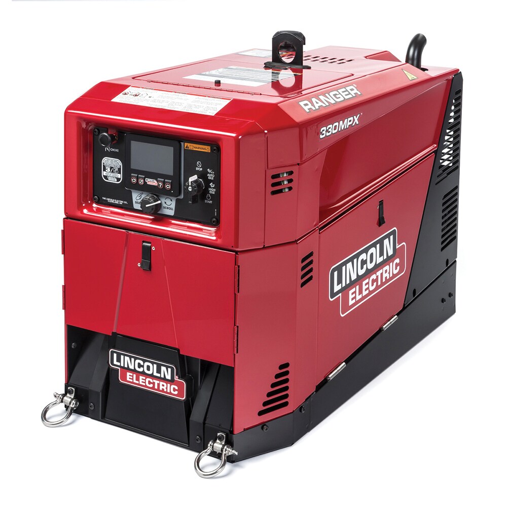 Portable Welder/Generators; Duty Cycle: 330A DC CC/28V/100%; 312A DC CV/29V/100% ; Process: Stick, TIG, MIG, Flux Cored, Gouging ; Input Current: DC ; Output Current: DC ; Maximum Output Voltage: 230 ; Phase: Single Phase