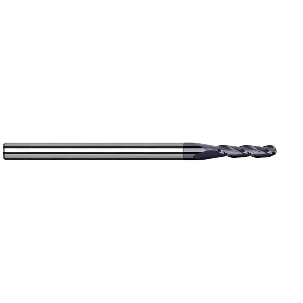 Harvey Tool 970624-C6 Ball End Mill: 0.375" Dia, 1.125" LOC, 4 Flute, Solid Carbide 