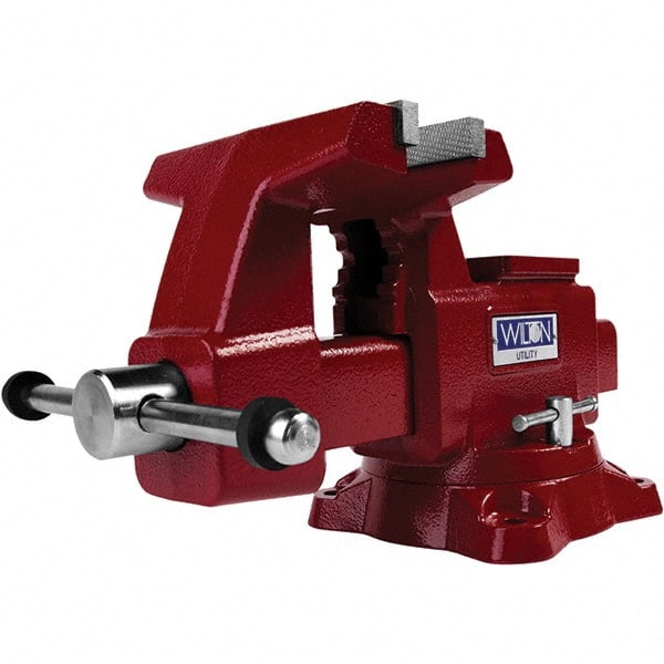 Wilton 28820 Bench & Pipe Combination Vise: 6" Jaw Opening, 4" Throat Depth 