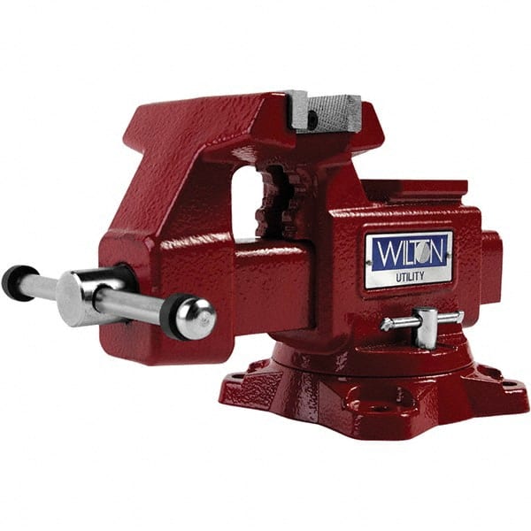 Wilton 28818 Bench & Pipe Combination Vise: 4" Jaw Opening, 2-3/4" Throat Depth 