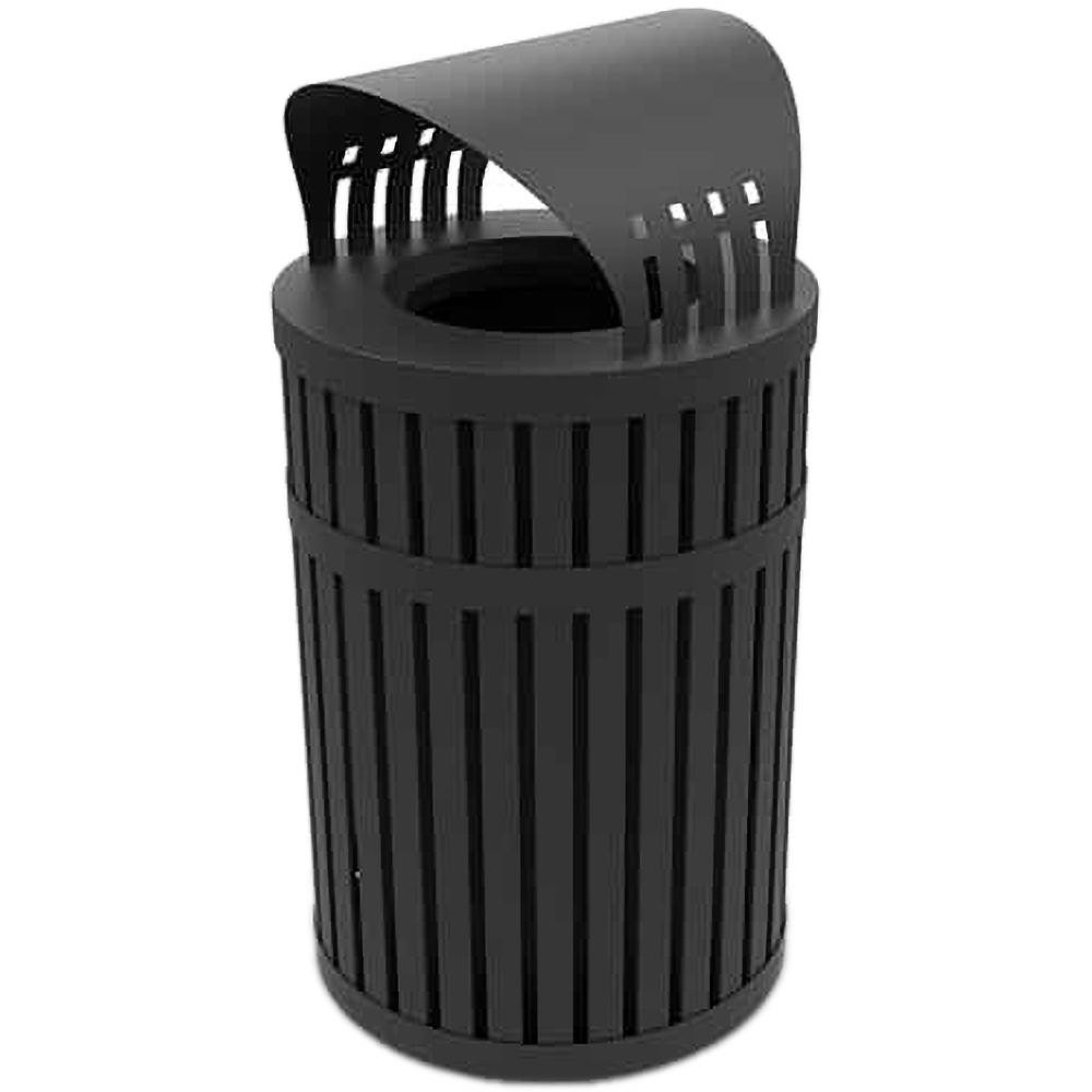 Commercial Zone Decorative Outdoor Waste Receptacle 45 gal Capacity