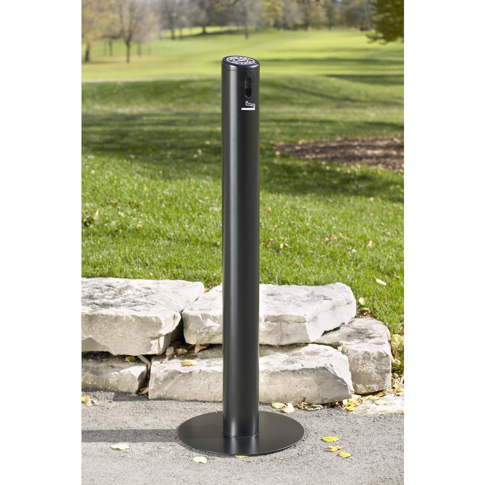 Commercial Zone Cigarette Receptacle FreeStanding, Outdoor, 1.5 gal