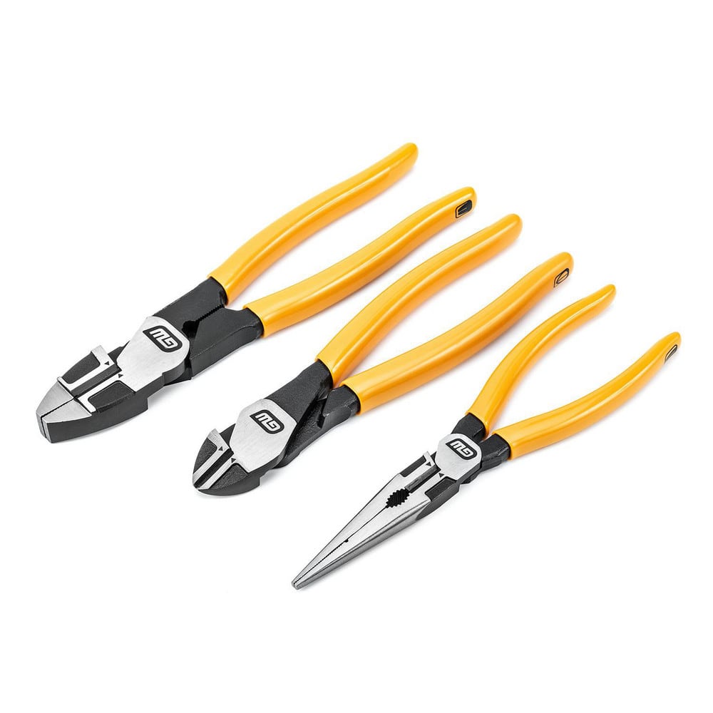 Plier Sets; Plier Type Included: Linesman  Diagonal Cutting  Long Nose ; Set Type: Plier Set ; Container Type: Carded ; Overall Length: 9.1 ; Insulated: No ; Tether Style: Not Tether Capable