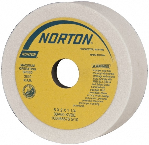 1-1//4/" Hole Size Type 6 Tool ... Norton 6/" Diam 60 Grit 2/" Overall Thickness