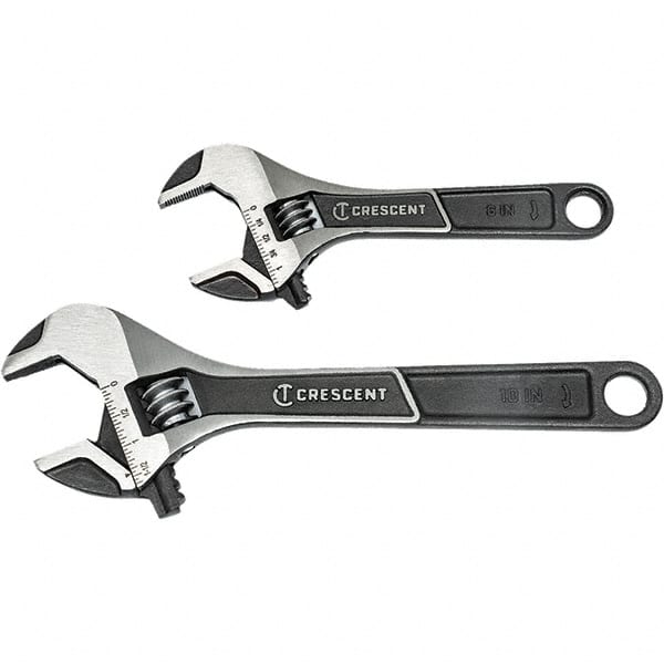 Crescent ATWJ2610VS Adjustable Wrench Set: 2 Pc, Inch 