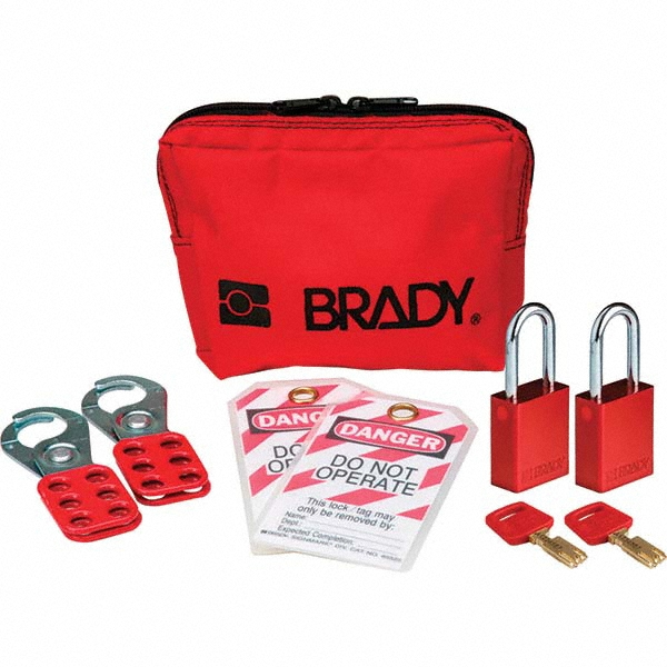 Brady Portable Lockout Kits; Type Padlock & Hasp Kit; Padlock & Hasp