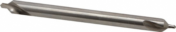 Combo Drill & Countersink: #4, 5/16" Body Dia, 118°, High Speed Steel