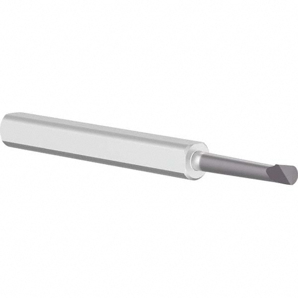 Boring Bar: 9/64" Min Bore Dia, 3/4" Max Bore Depth, Right Hand, 1/4" Shank Dia, Solid Carbide