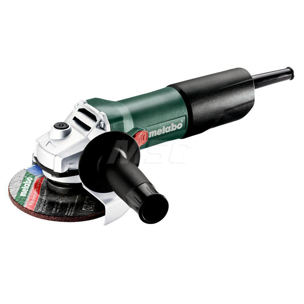 Corded Angle Grinder: 4-1/2 to 5" Wheel Dia, 11,500 RPM, 5/8-11 Spindle - 8A, 120V, Slide Switch