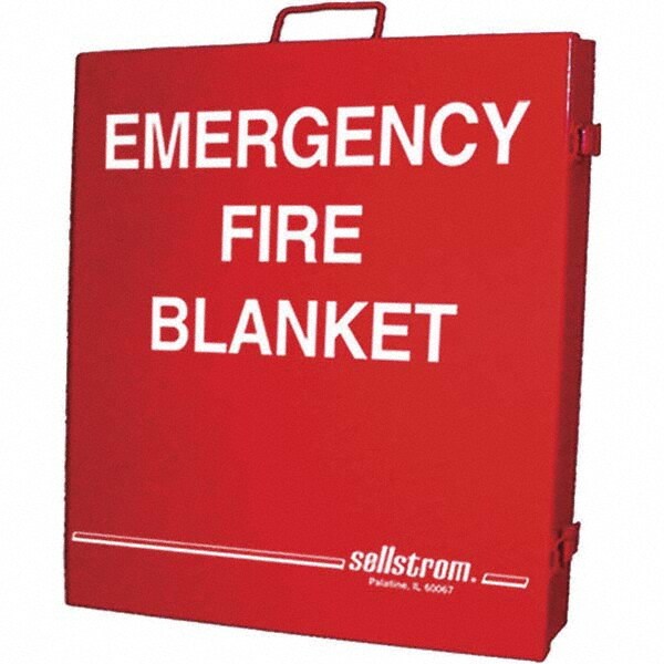 Rescue Blankets; Type: Fire ; Material: Carbon Fiber ; Overall Length: 60in ; Overall Width: 72in ; Container Type: Cabinet ; Unitized Kit Packaging: Yes