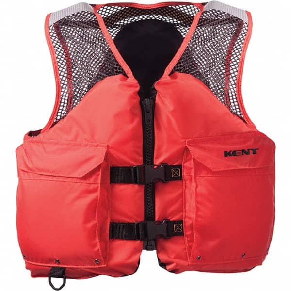 Kent 15080020003020 Life Jackets & Vests; Type: Mest Deluxe Vest ; Size: Medium ; Material: Retroreflective ; Minimum Buoyancy (lbs): 15.5 (Pounds); USCG Rating: 3 