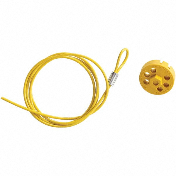 4.917' Cable Length, 8 Lockout Points, Cable Lockout - Steel Cable, PVC Sleeve