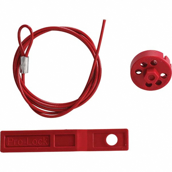 4.917' Cable Length, 8 Lockout Points, Cable Lockout - Steel Cable, PVC Sleeve