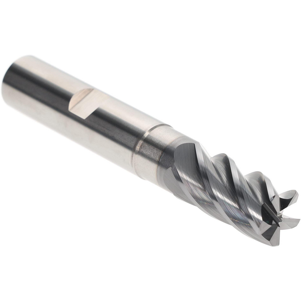 Accupro 27097RF Corner Radius End Mill: 5/8" Dia, 1-1/4" LOC, 0.03" Radius, 5 Flutes, Solid Carbide Image