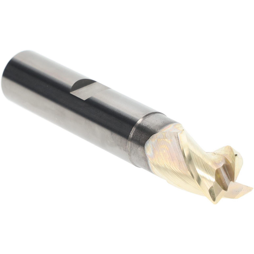Accupro 34890RF Corner Radius End Mill: 5/8" Dia, 3/4" LOC, 0.03" Radius, 3 Flutes, Solid Carbide Image