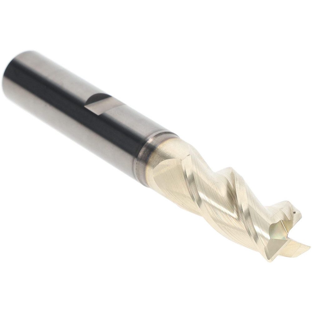 Accupro 34892RF Corner Radius End Mill: 5/8" Dia, 1-1/2" LOC, 0.03" Radius, 3 Flutes, Solid Carbide Image
