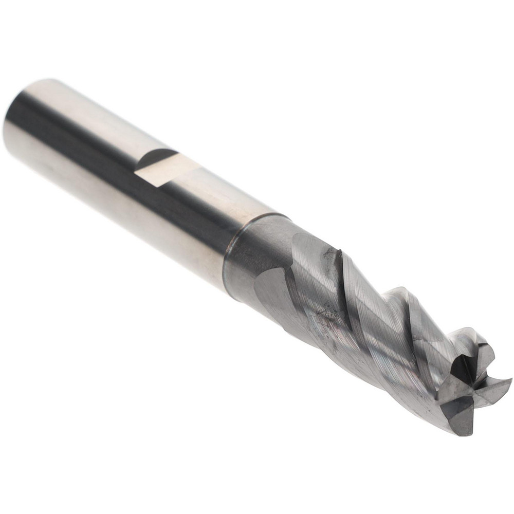 Accupro 27092RF Corner Radius End Mill: 5/8" Dia, 1-1/2" LOC, 0.03" Radius, 4 Flutes, Solid Carbide Image