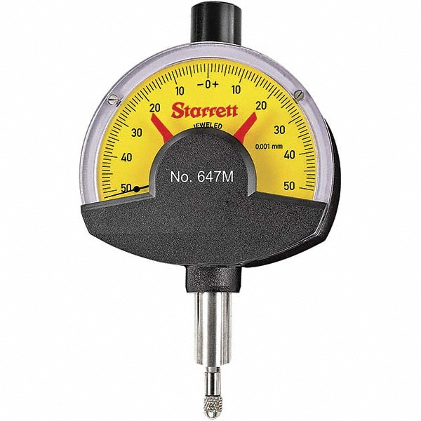 Starrett 0mm Graduation, 0.1mm Max Measurement, Dial Comparator Gage