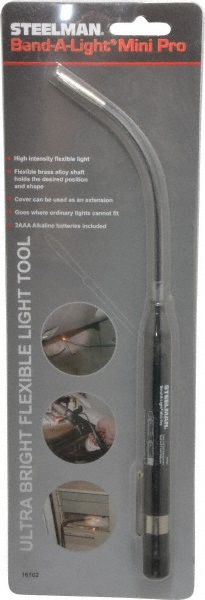 Mini Flashlight: Krypton Bulb - Black, Plastic, 2 AAA Batteries Included