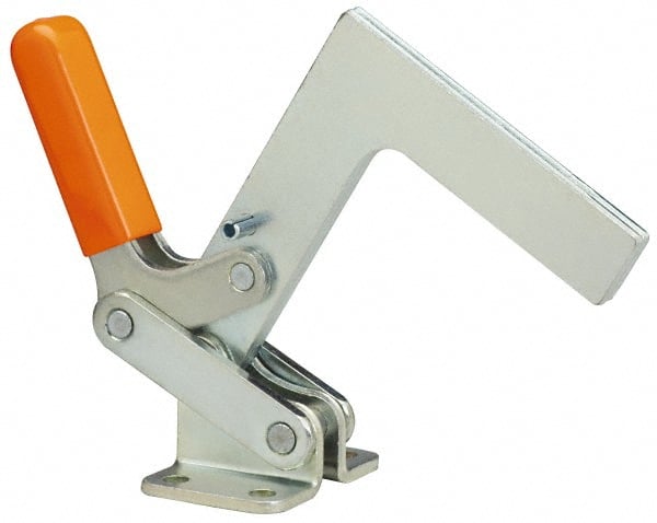 Lapeer HLC-600 Manual Hold-Down Toggle Clamp: Horizontal, 600 lb Capacity, L-Shaped Solid Bar, Flanged Base 