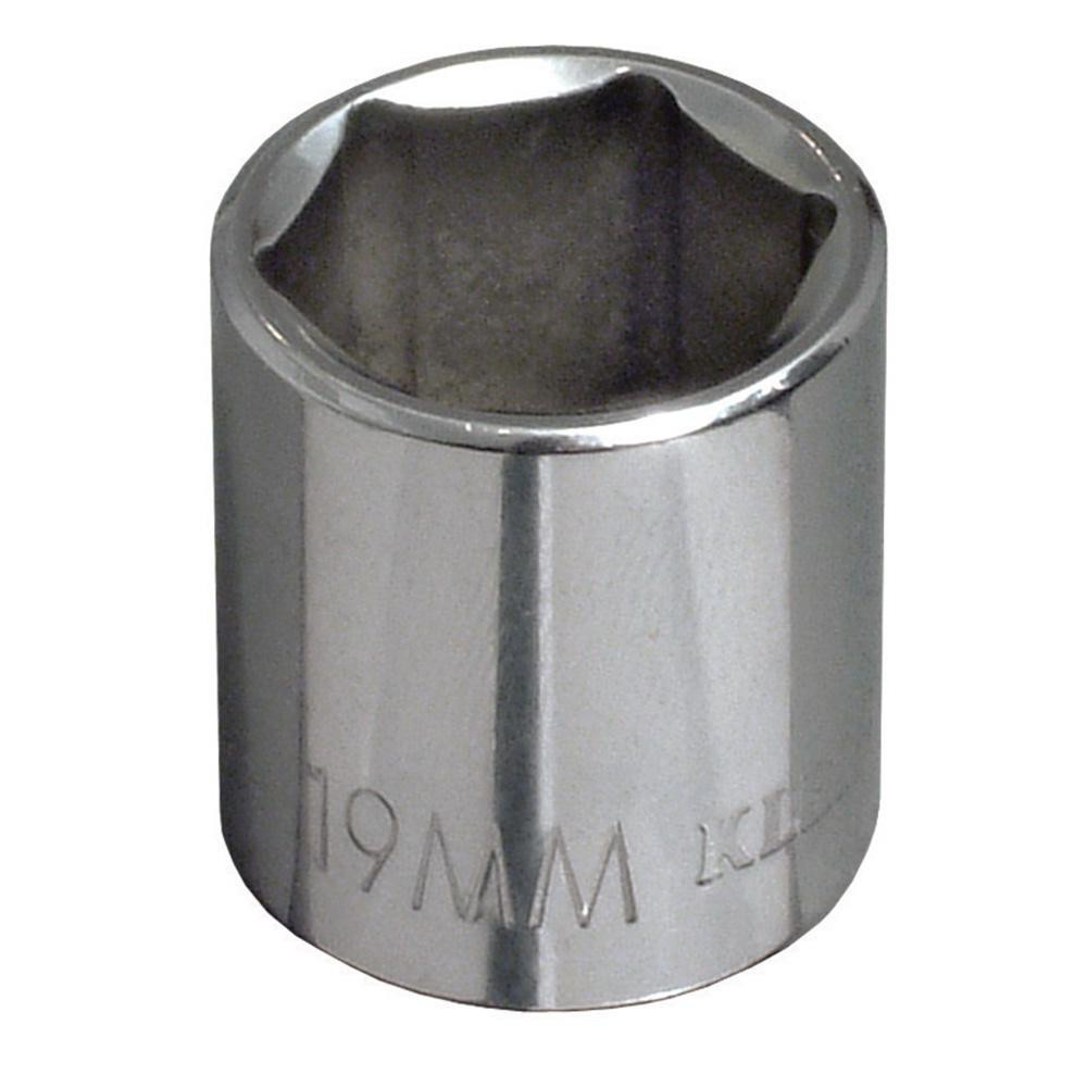 Standard  Hand Socket: 3/8" Drive, 13 mm Socket, 6-Point - Chrome Finish, Not Tether Capable