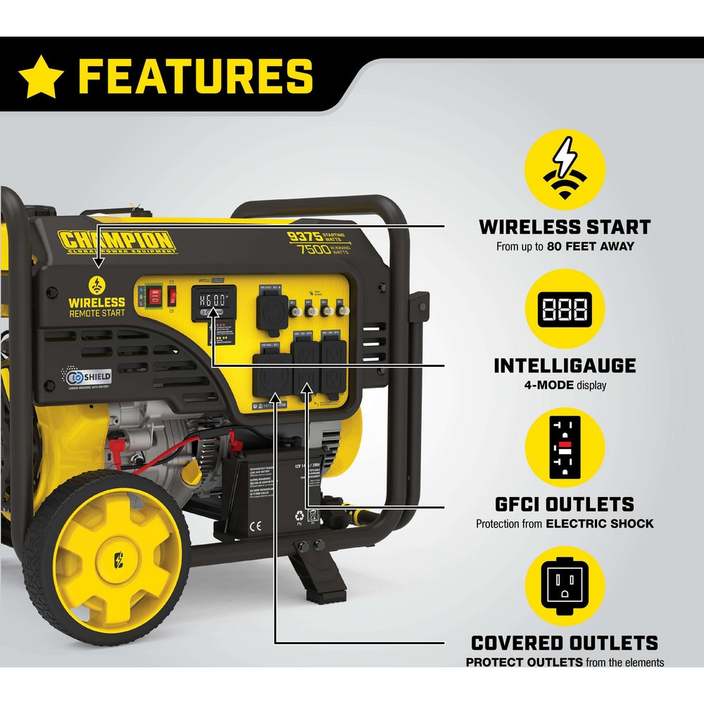 Champion Power Equipment - Portable Power Generators; Fuel Type ...