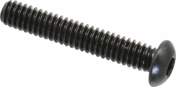 Made in USA 25C150KBC 1/4-20 1-1/2" Length Under Head Hex Socket Drive Button Socket Cap Screw Image