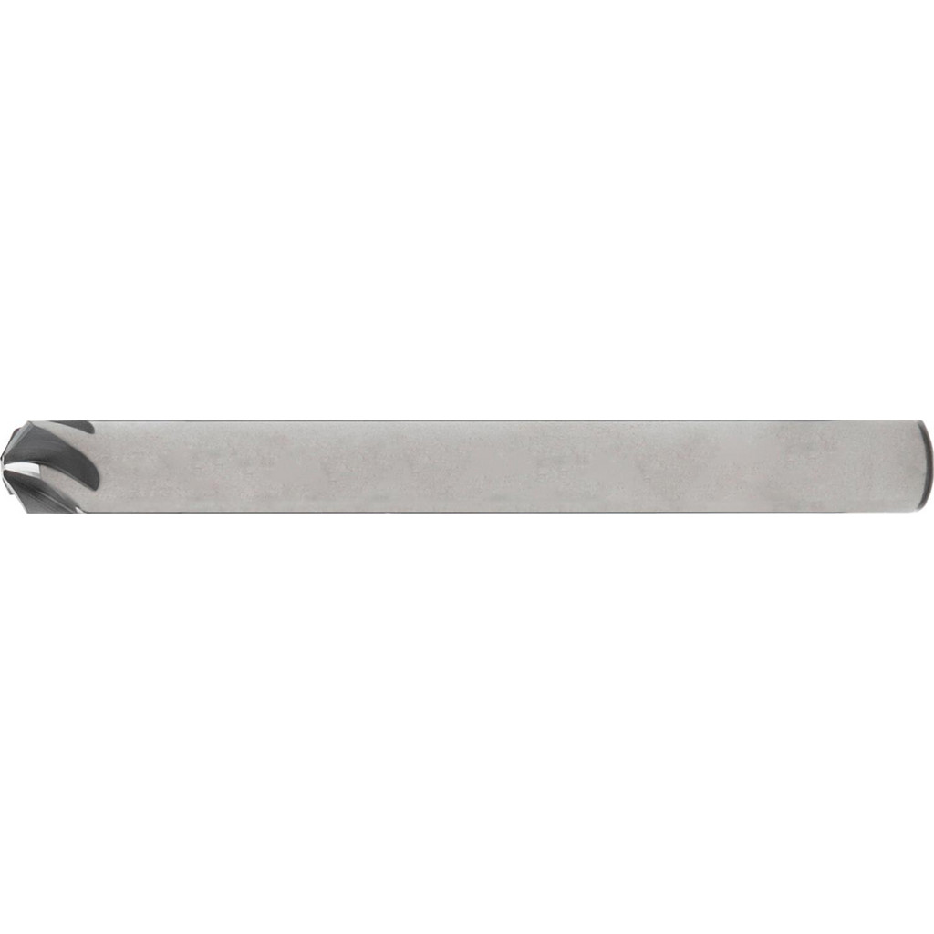 SCIENTIFIC CUTTING TOOLS Chamfer Mill: 1/8" Dia, 1/8" Shank Dia, 90 deg, 3 Flute, Solid Carbide, Single End - 1-1/2" OAL, Bright/Uncoated