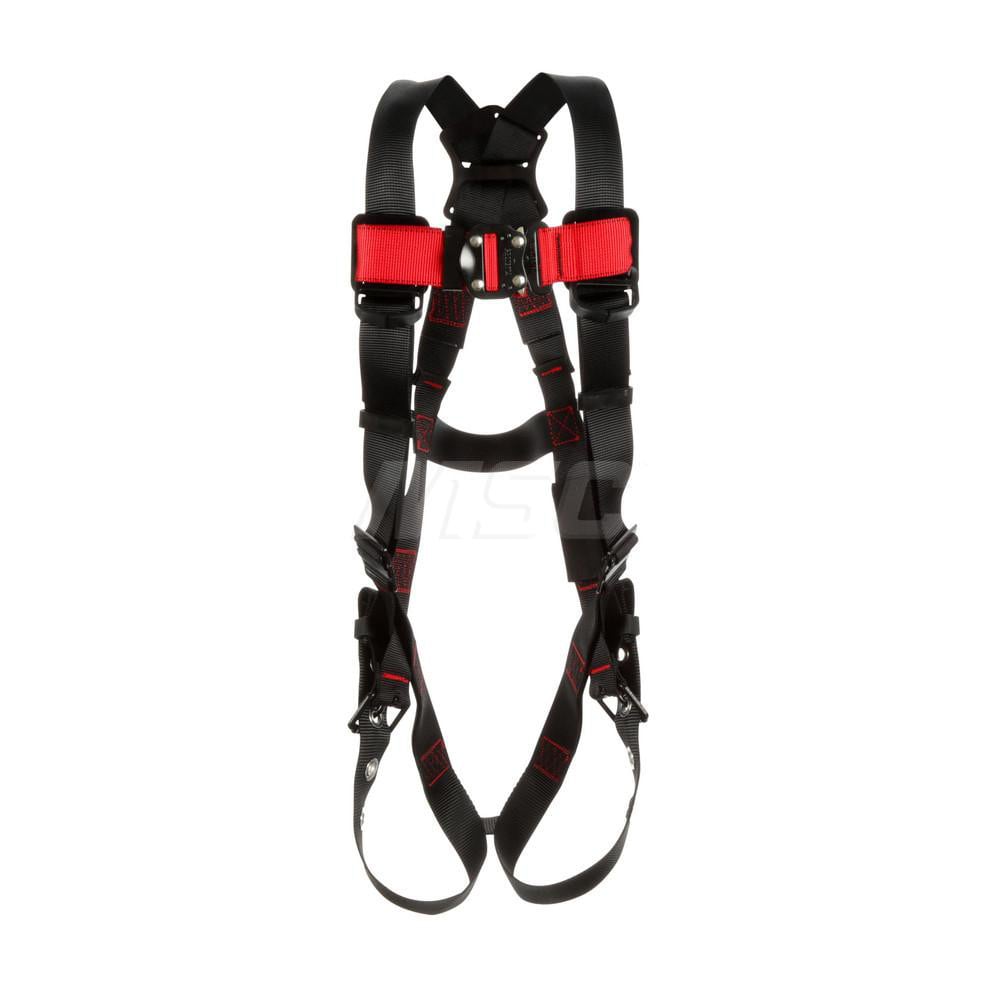 Fall Protection Harnesses: 420 Lb, Vest Style, Size Medium & Large, For General Industry, Polyester, Back