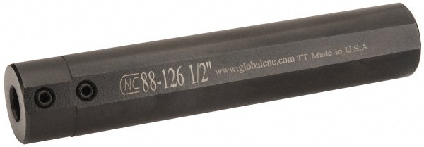 Global CNC Industries 88126 Boring Bar Sleeve: 1/2" Bore Dia, 1-1/4" Shank Dia Image