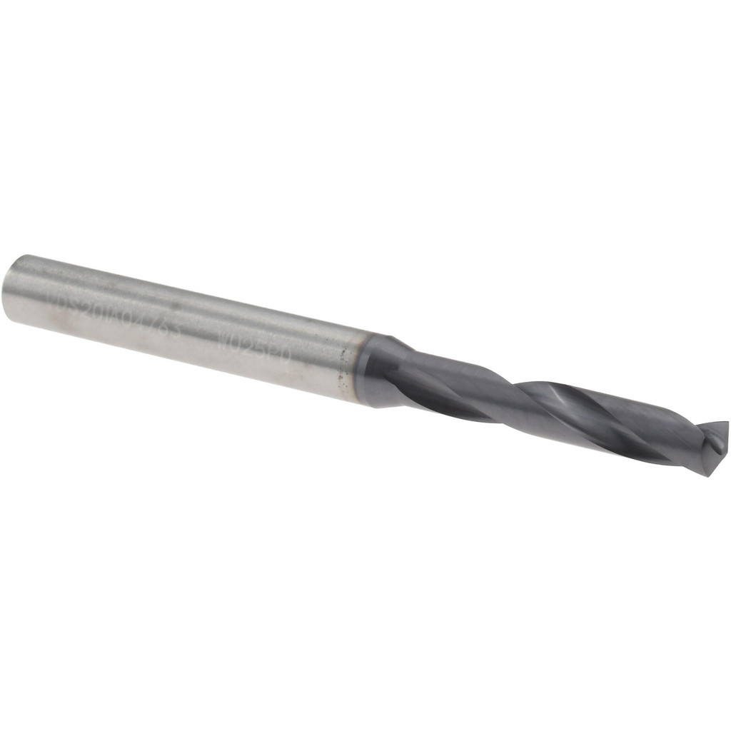 Widia 4143938 Screw Machine Length Drill Bits; Drill Bit Size (Inch): 3/16 ; Drill Bit Size (Decimal Inch): 0.1875 ; Cutting Direction: Right Hand ; Coating/Finish: TiAlN ; Spiral Type: Regular Spiral ; Flute Type: Helical Image