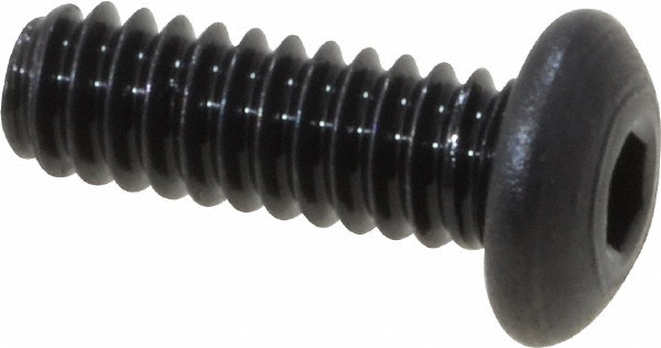 Value Collection 201002PR Socket Cap Screw: #0-80 x 3/16, Alloy Steel, Black Oxide Finish Image