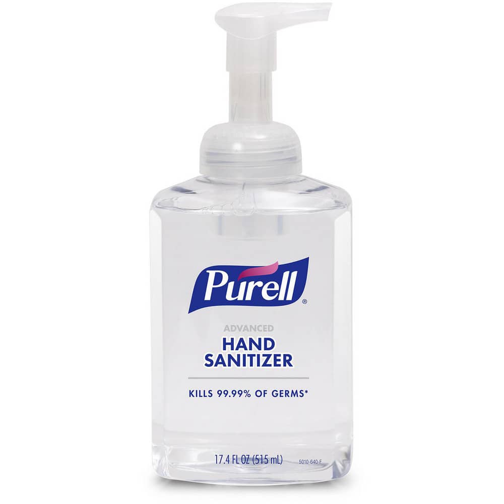PURELL. 5010-04 Hand Sanitizer: Foam, 17.4 oz Pump Bottle, Contains 70% Alcohol 