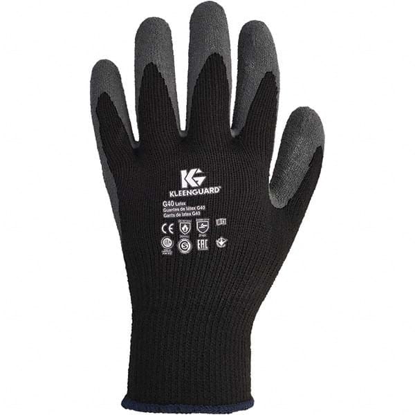 General Purpose Work Gloves: X-Large, Latex Coated, Latex Coated, Poly & Cotton