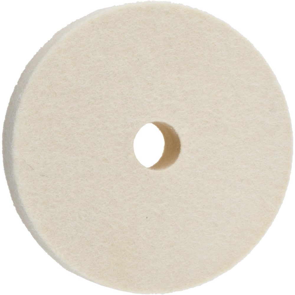 Unmounted Polishing Buffing Wheel: 3" Dia, 1/2" Thick, 1/2" Arbor Hole Dia