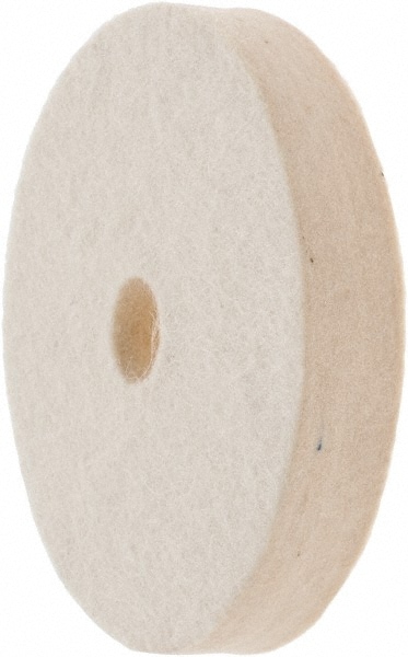 Value Collection 516002 Unmounted Polishing Wheel Buffing Wheel: 3" Dia, 1/2" Thick, 1/2" Arbor Hole Dia Image